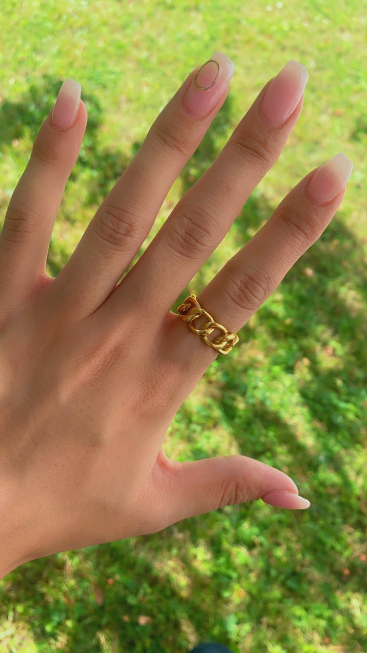 Bague - Violette doré