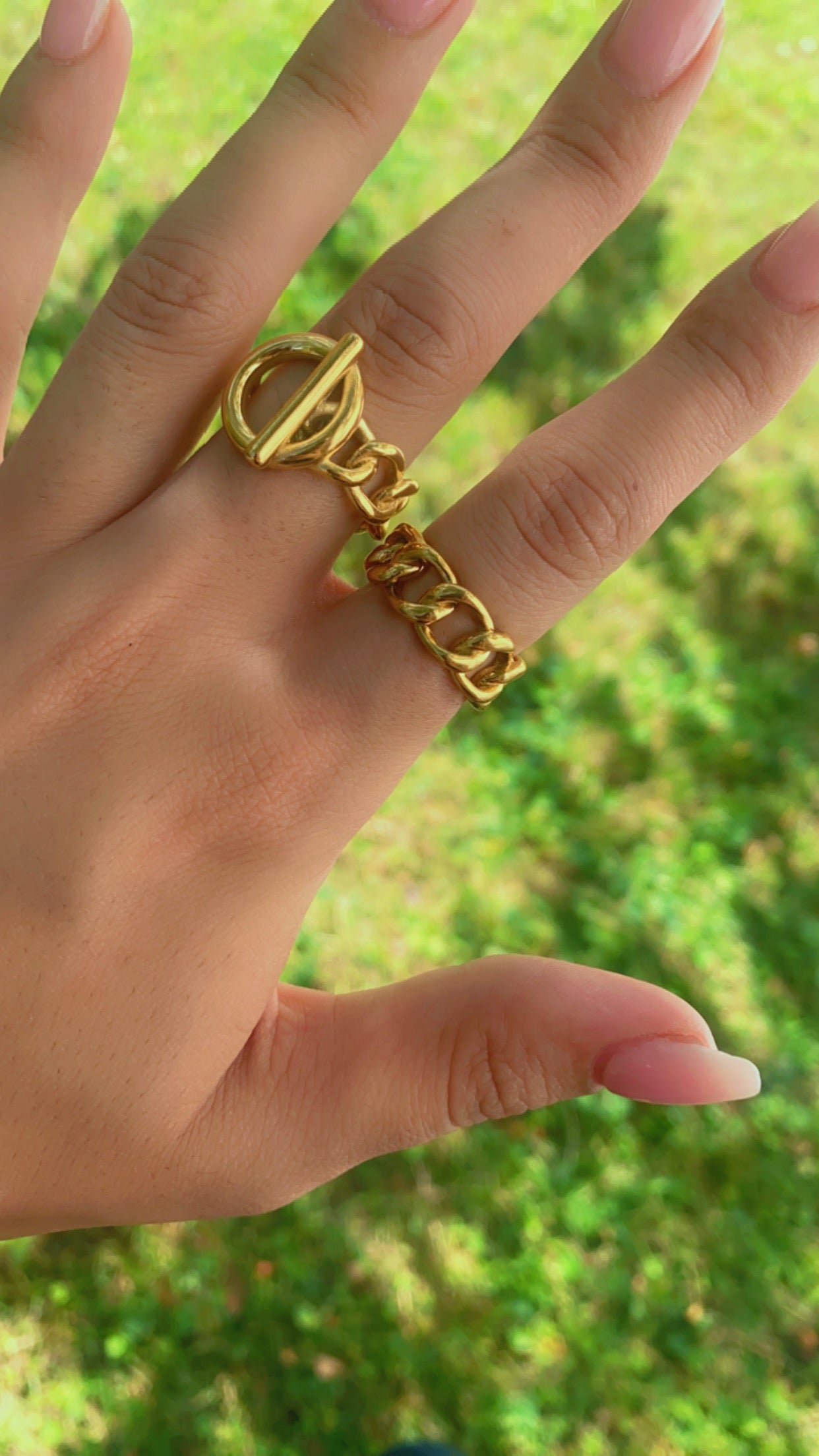 Bague - Violette doré