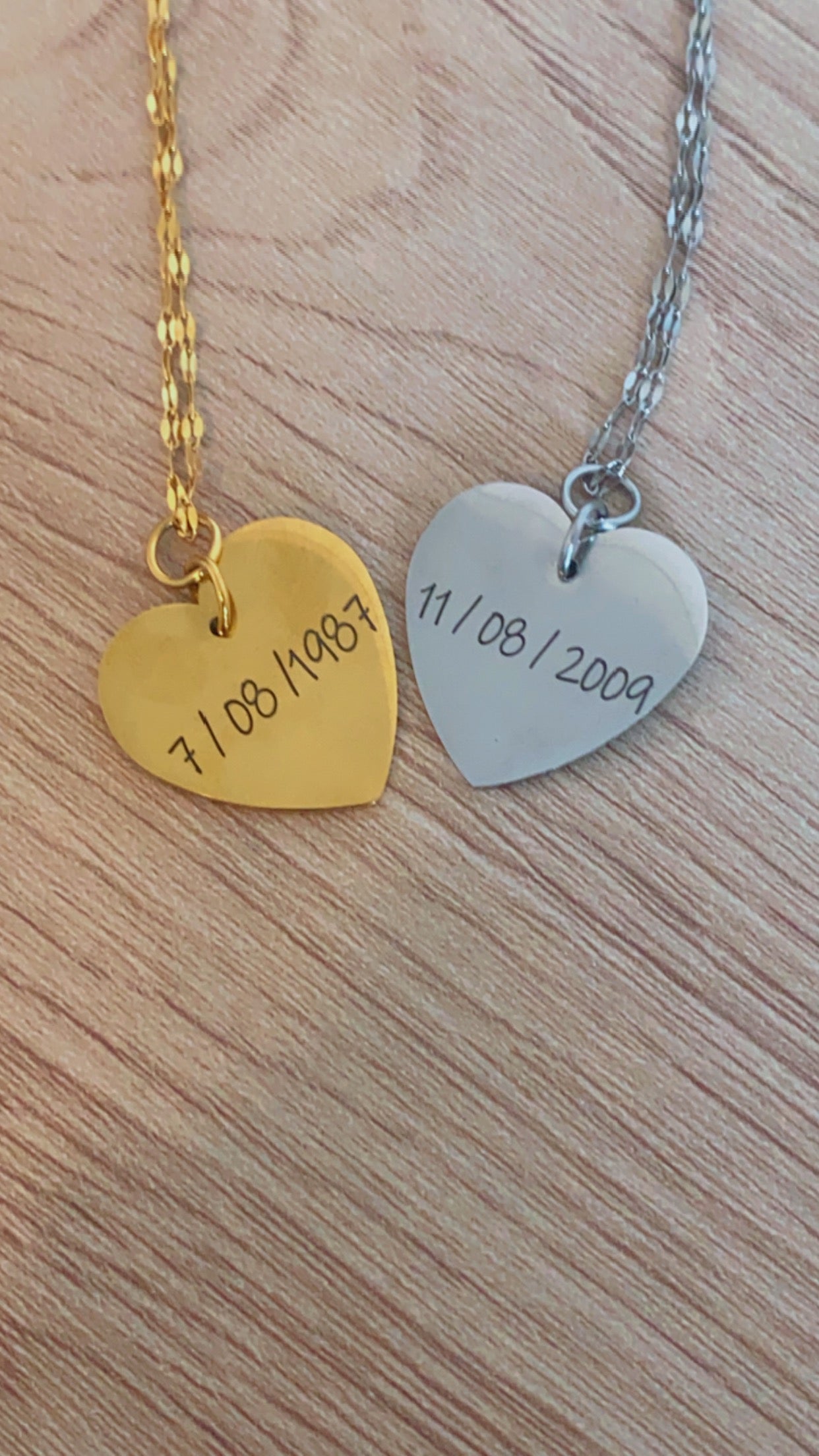 Collier Médaillon à graver - COEUR SILVER