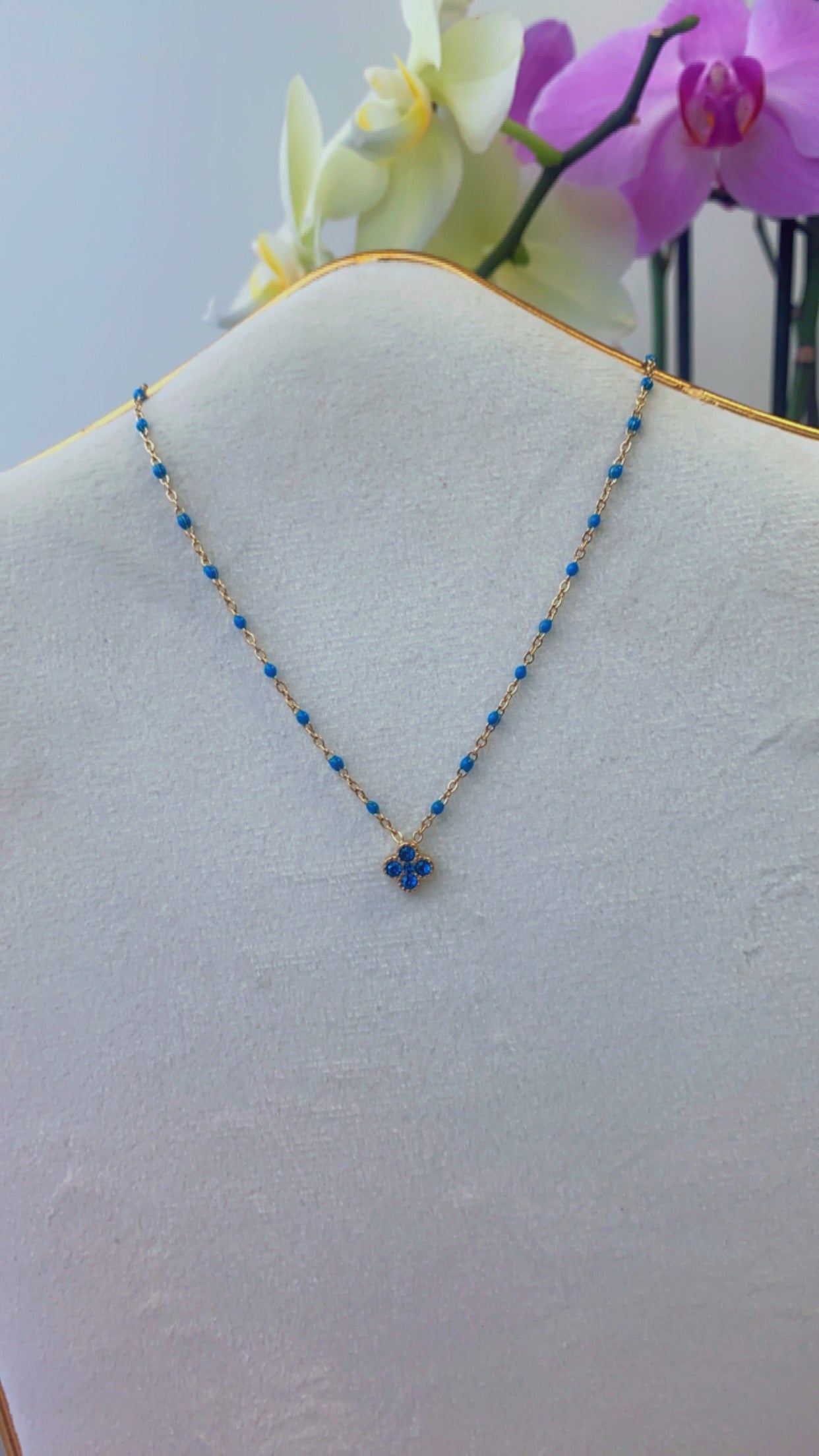 Collier - Jane bleu