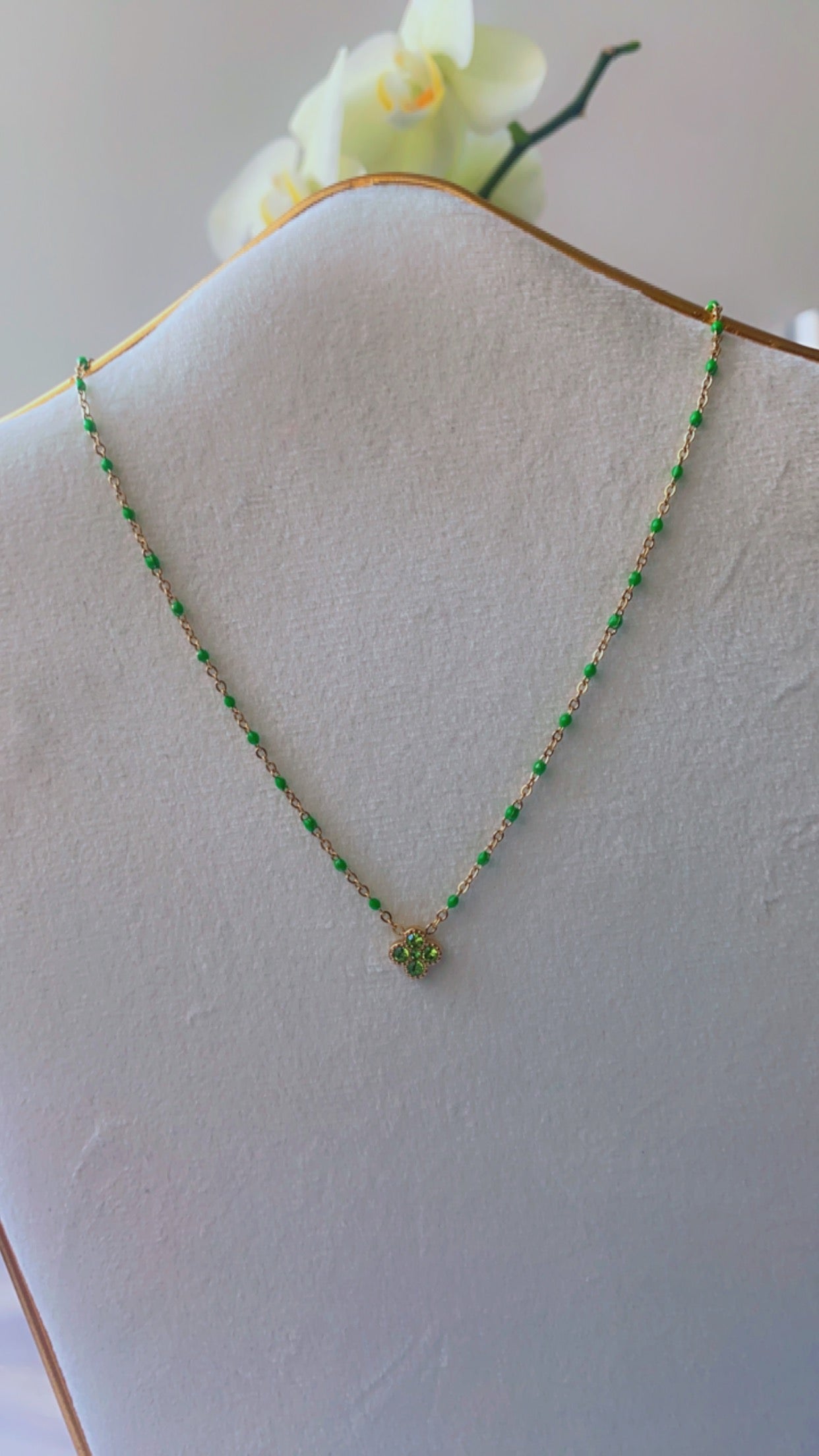 Collier - Jane vert