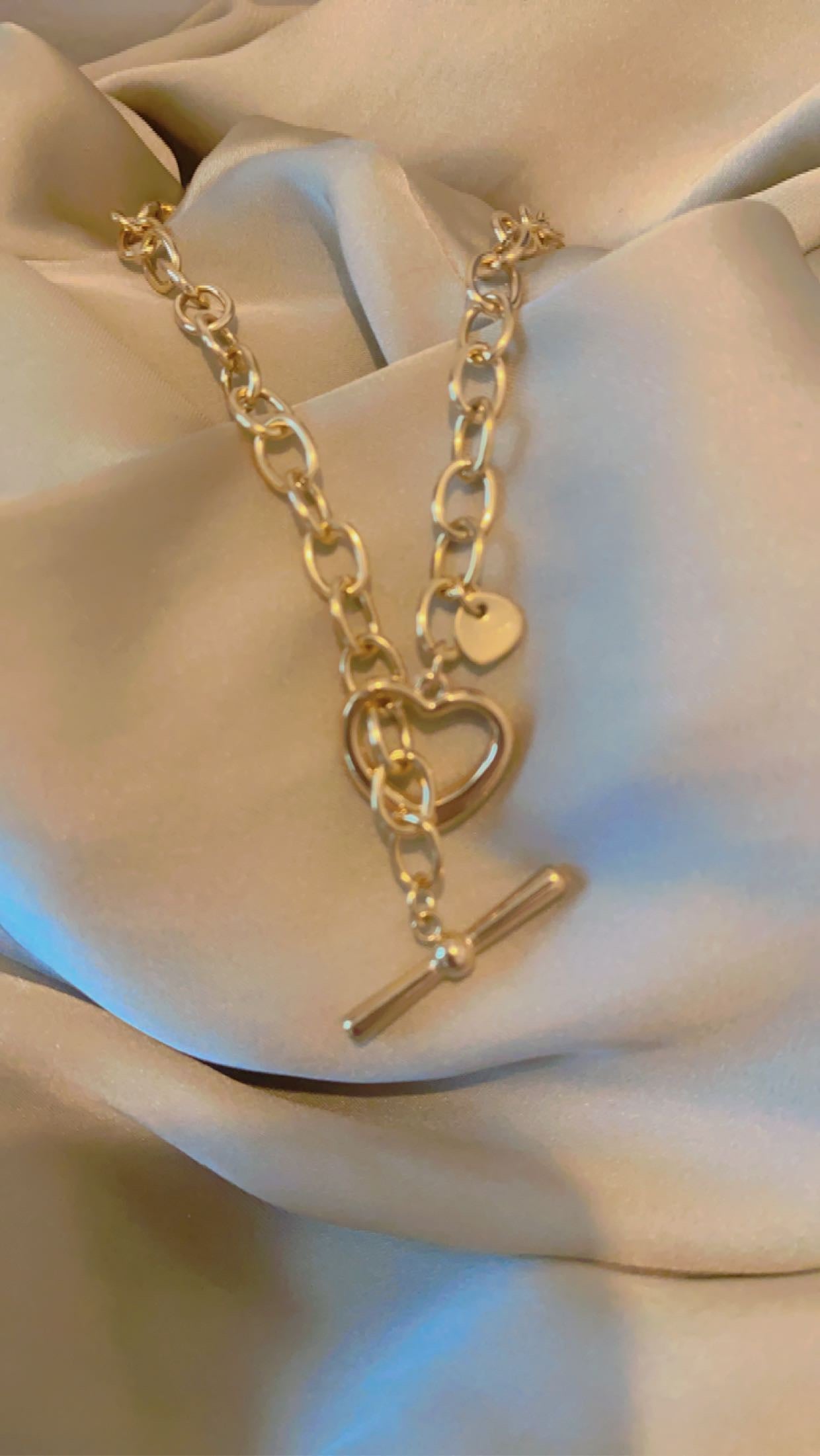 Stainless steel LOVE necklace