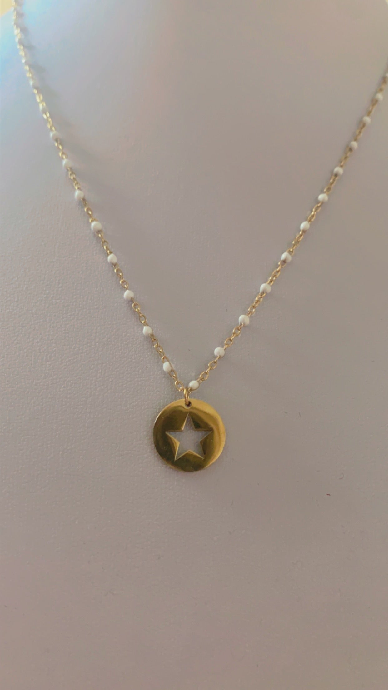 Collier - Nargisse blanc