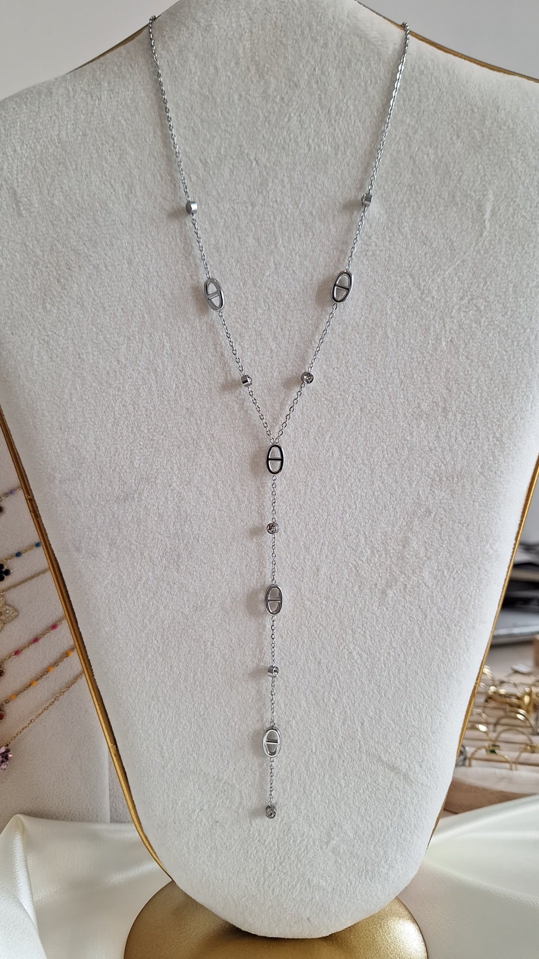 Collier - Coralie argenté