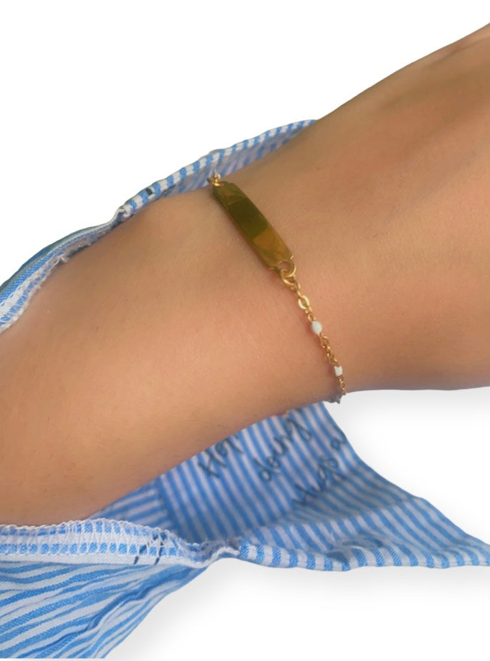 Bracelet Gravure - LINA BLANC
