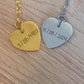 Collier Médaillon à graver - COEUR SILVER