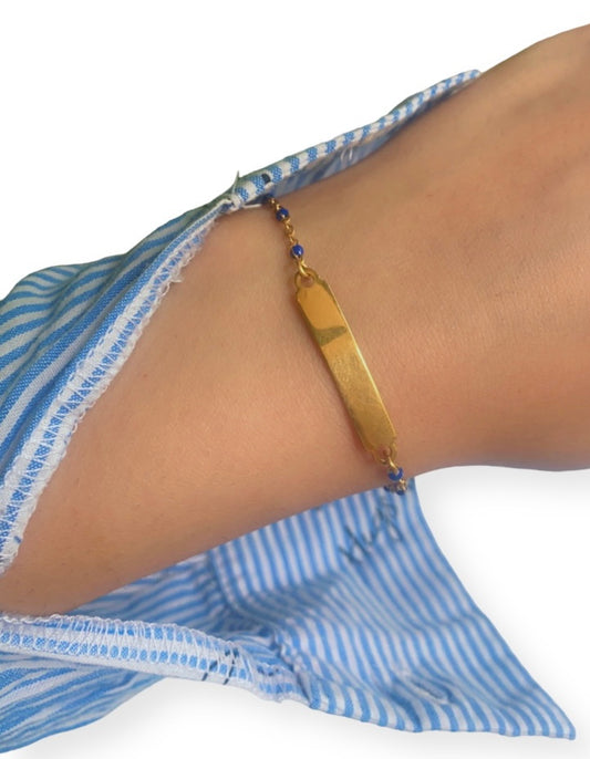 Bracelet Gravure - LINA BLEU