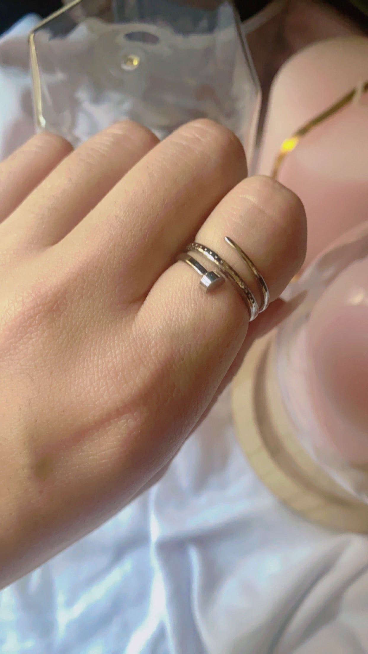 BAGUE - Double CLOU