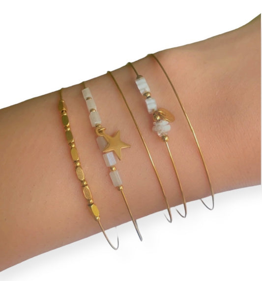 Bracelet " MILANO" BLANC