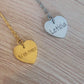 Collier Médaillon à graver - COEUR