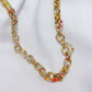colored stainless steel necklace