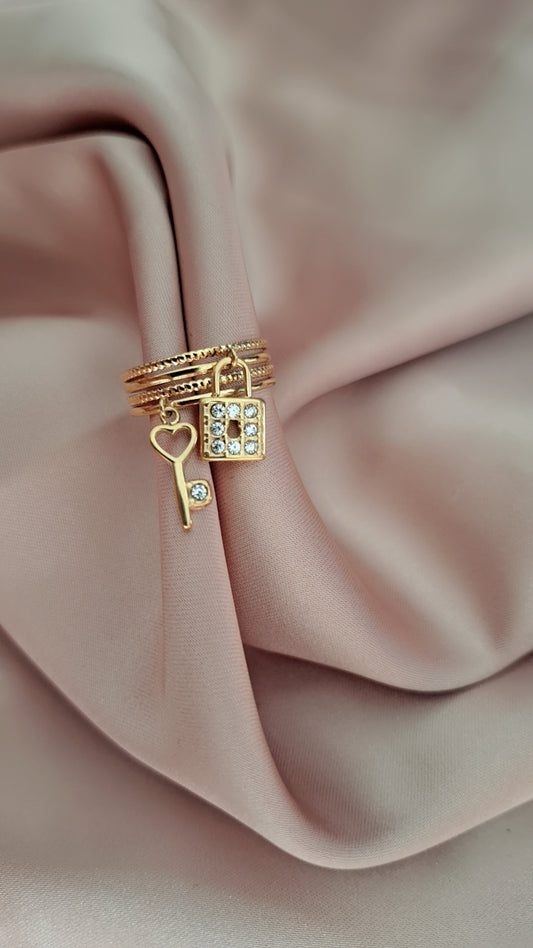 Bague - passion doré
