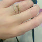 Clou ring in gold-tone stainless steel