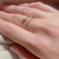 Clou ring in gold-tone stainless steel